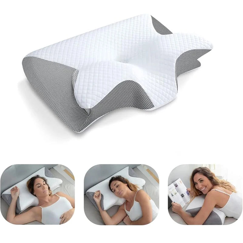 Drivora™ Orthopedic Pillow for Neck & Back Pain – Ergonomic Design for All Sleeping Positions