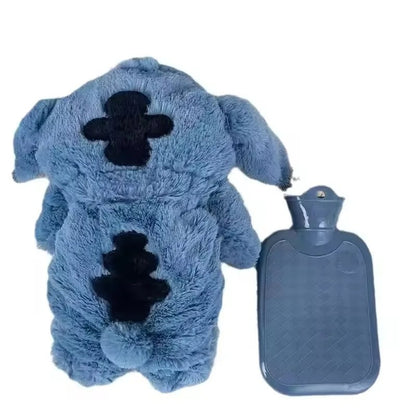 Stitch Plush Hand Warmer – Soft Hot Water Bottle, Cute Winter Gift