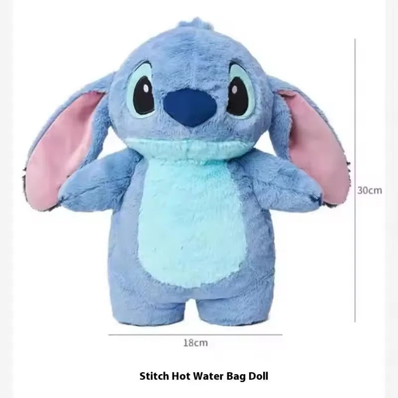 Stitch Plush Hand Warmer – Soft Hot Water Bottle, Cute Winter Gift