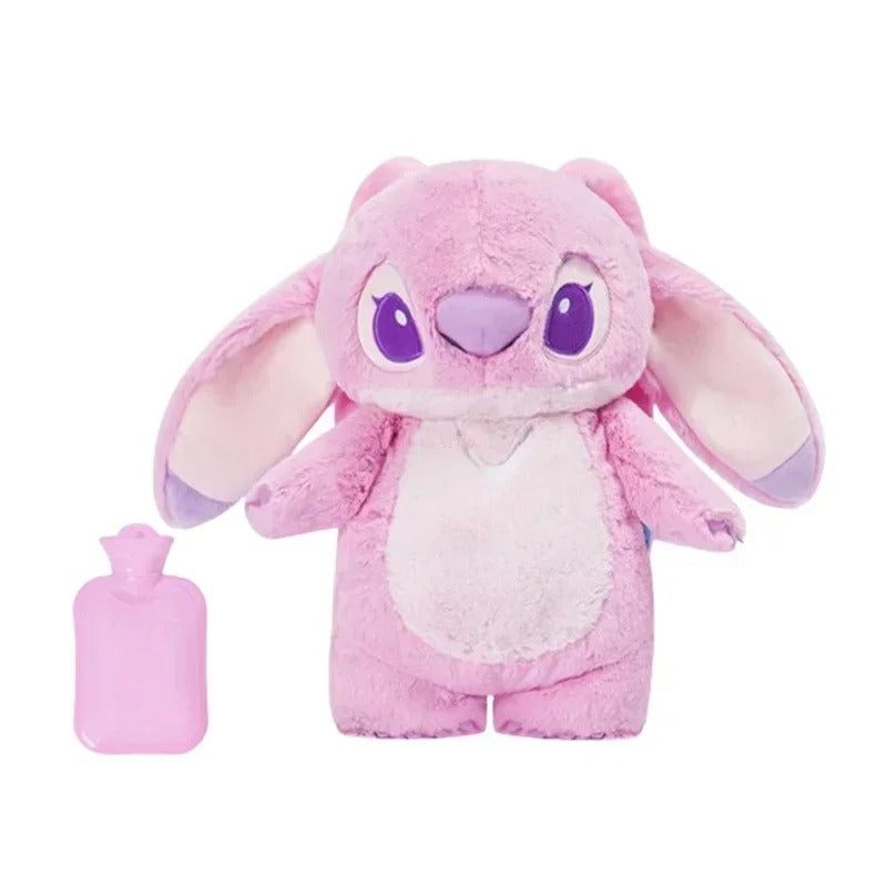Stitch Plush Hand Warmer – Soft Hot Water Bottle, Cute Winter Gift